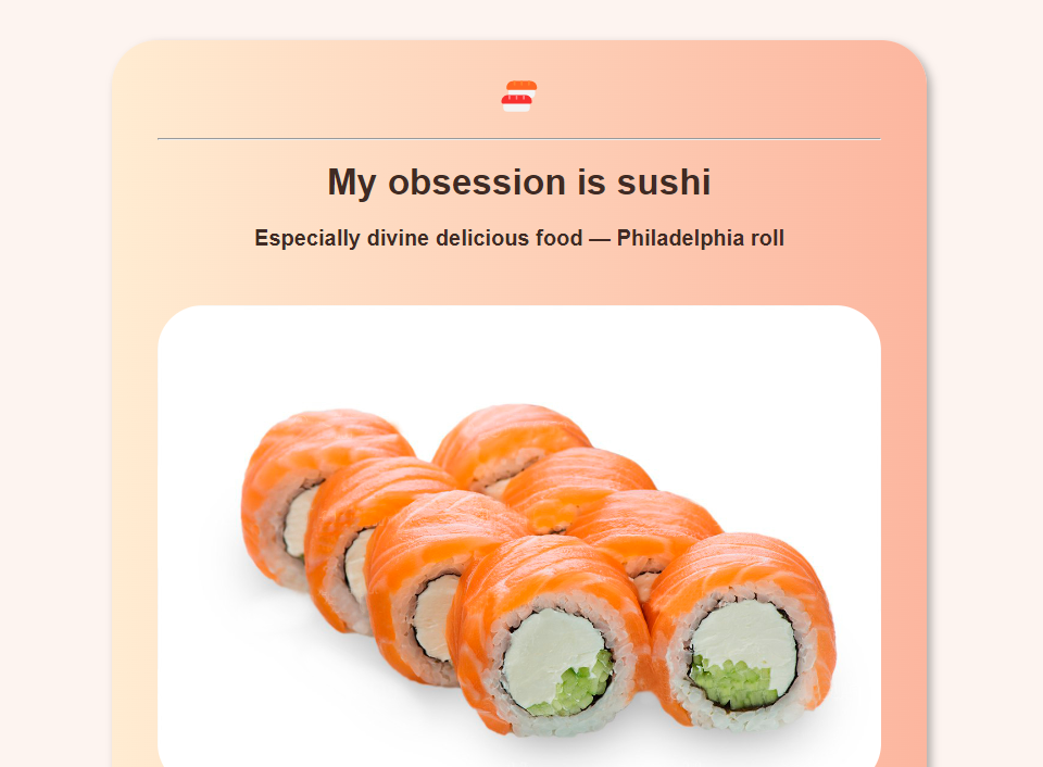 Sushi page